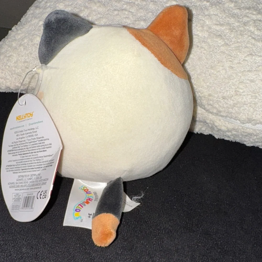 Squishmallows Cam Cat Plush Toy - Brown, Black, White
